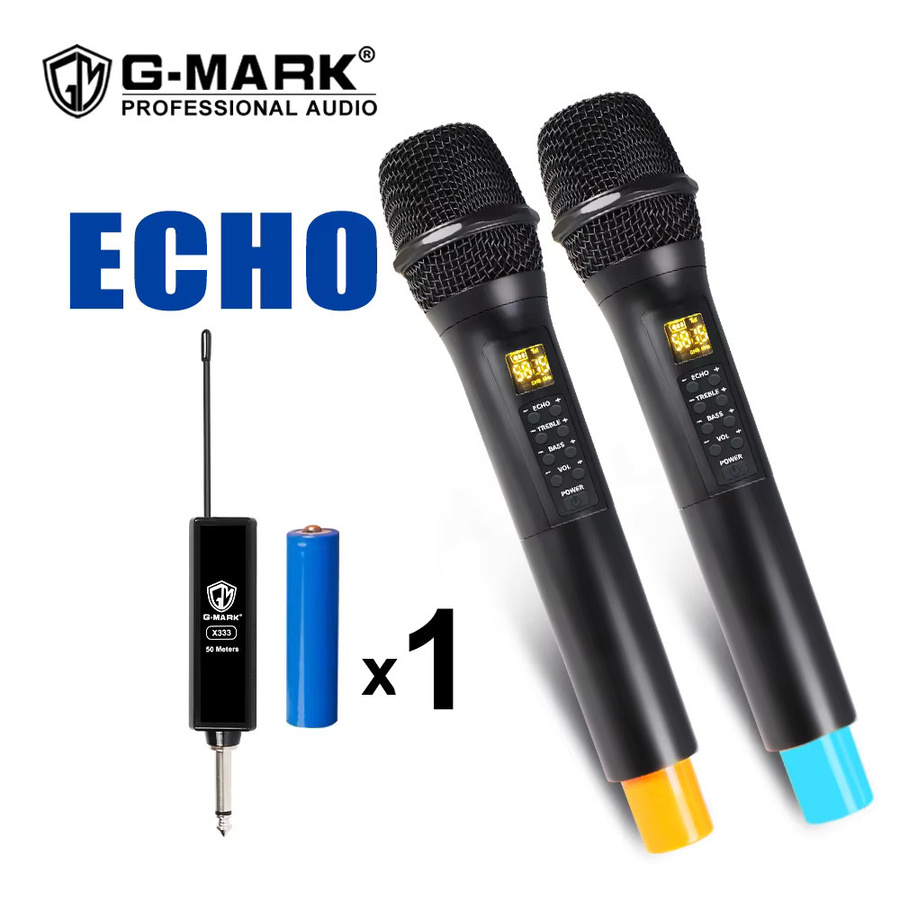 G-MARK x333 Drahtloses dynamisches Mikrofon mit Bluetooth und Lithium-Batterie in Schwarz - Bild 4