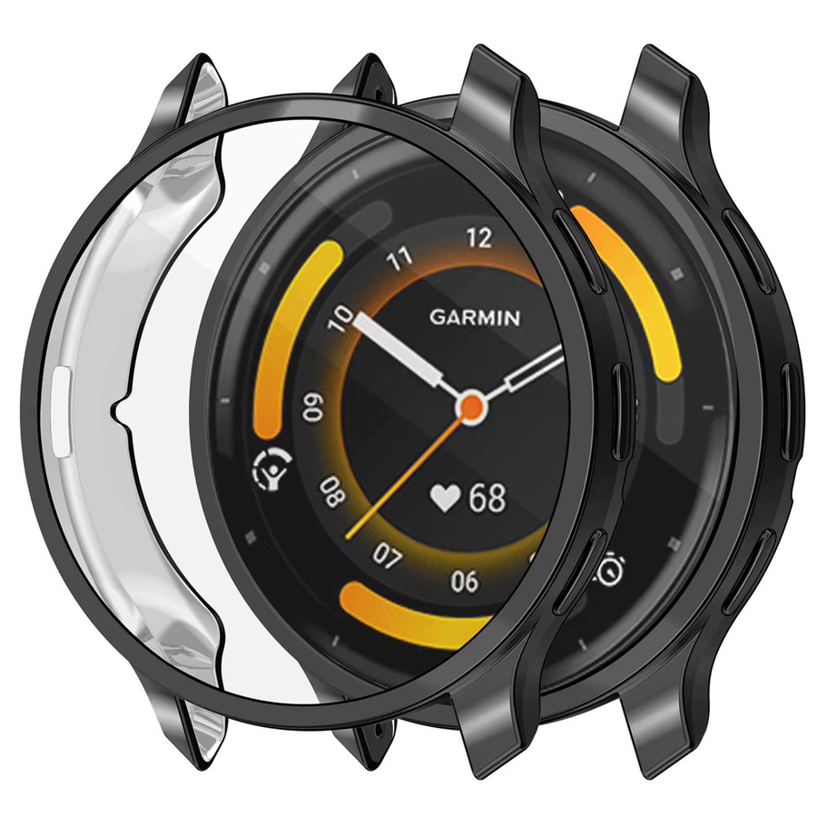 Schutzhülle für Garmin Venu 3/3S aus weichem TPU mit Display-Schutz in Schwarz und Transparent - Bild 4