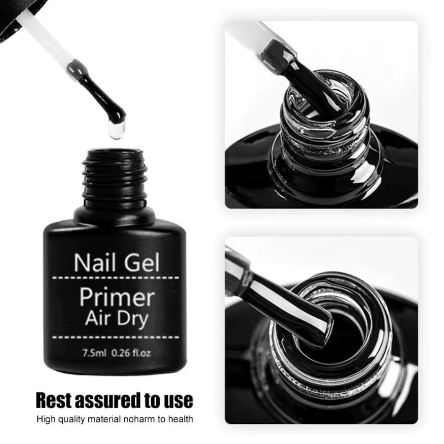 Nail Art Soaking Primer Base Top Coat Set, Clear, Glänzend - Bild 3