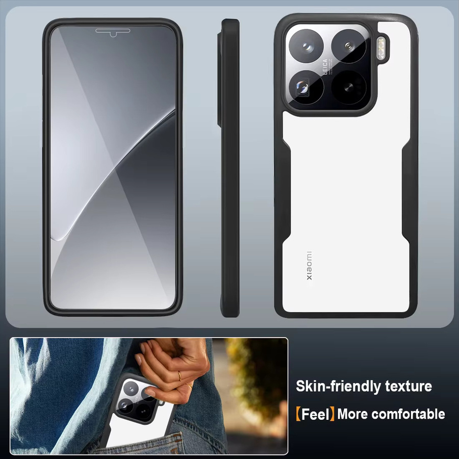 3in1 360 Grad Schutzhülle mit Displayschutz für Xiaomi 15T Pro 14T POCO M7 Pro F7 Ultra X7 Pro Transparent - Bild 5