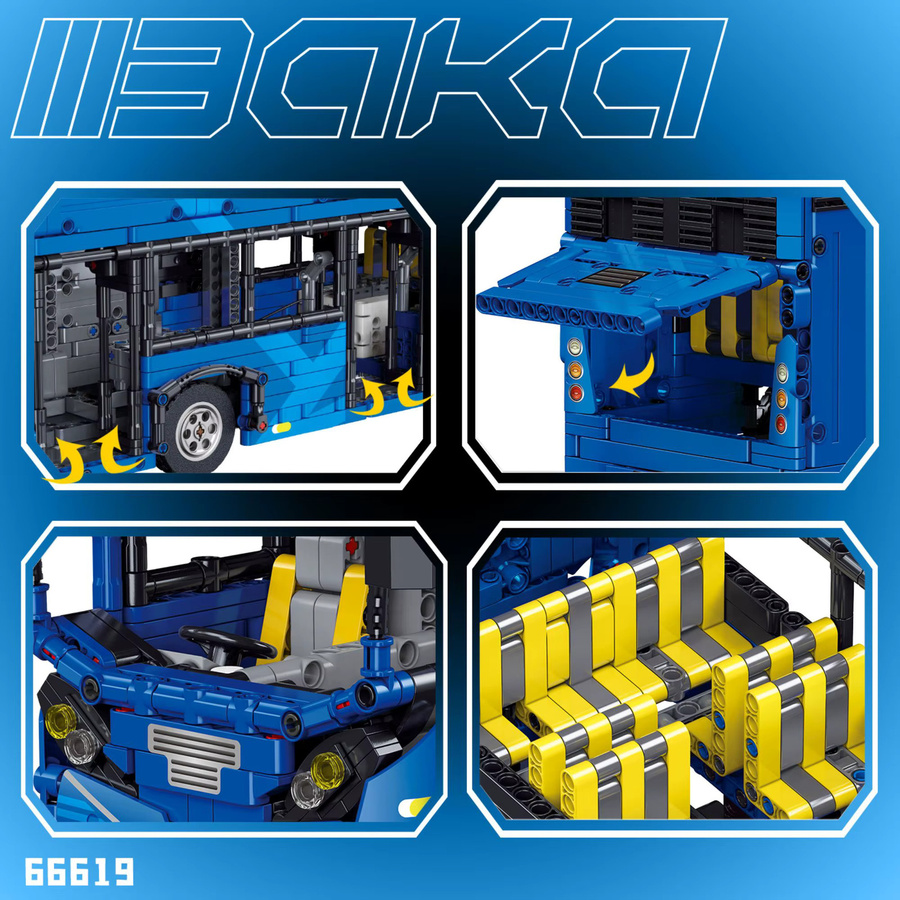 Blauer Doppeldecker-Bus, Baukasten, 2692 Teile - Bild 3