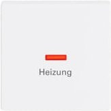 Busch-Jaeger Druckwippe Doppelwippe Heizung-Notschalter 1789 in Rot und Weiß - Bild 1