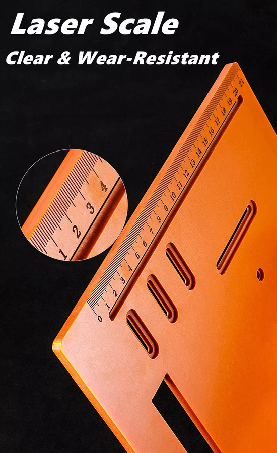 Grundplatte für Schneidemaschinen für Flachschnitt 45 Grad und 90 Grad in Orange - Bild 5