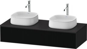 Duravit Waschtischunterschrank Zencha Wandmontage Weiß Matt mit Einrichtungs-System und internen Schubladen B/T/H: 130 x 55 x 28,1 cm - Bild 1