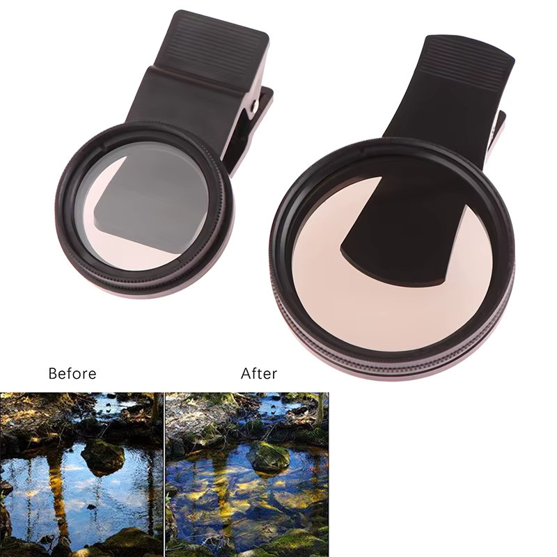 JETTING Universal CPL Polarisator Weitwinkel Objektivfilter mit Clip für Smartphone, 37/52mm, Schwarz - Bild 5
