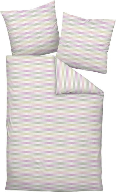 Janine Interlock-Jersey-Bettwäsche Carmen S in Multicolour mit Deckenbezug und Kissenbezug aus Baumwolle, B/T: 155 x 220 cm und 80 x 80 cm - Bild 1