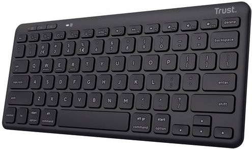 Trust Lyra Compact Bluetooth Tastatur QWERTZ Deutsch Schwarz mit Scissor-Technologie - Bild 1