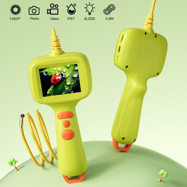 ZEMICAM Kinder-Endoskopkamera, 2,4'' IPS-Bildschirm, 8mm, 1080P HD, mit 8 LEDs - Bild 1
