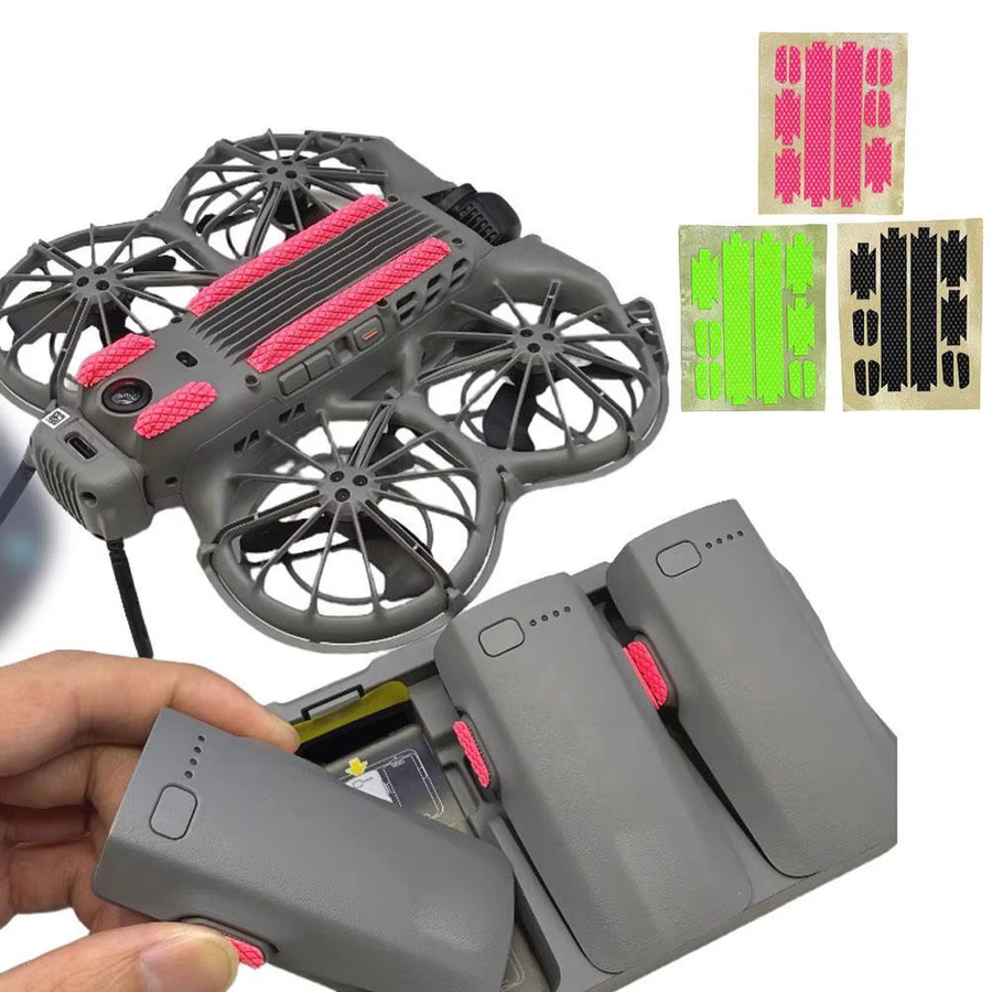 DJI NEO Nachtreflektierender Streifen als rutschfestes und verschleißfestes Zubehör, abnehmbarer selbstklebender Aufkleber für Batterielabel in Schwarz - Bild 5