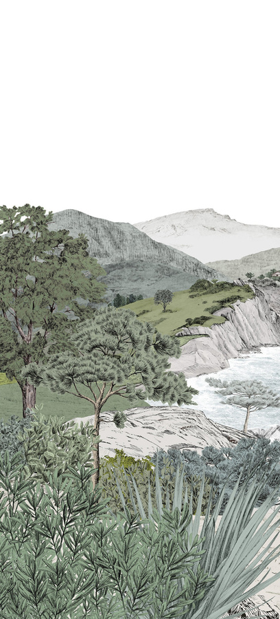 Isidore Leroy Wandtapete Euskadi Mural Naturel Beige Breite: 600 cm, Höhe: 260 cm - Bild 1
