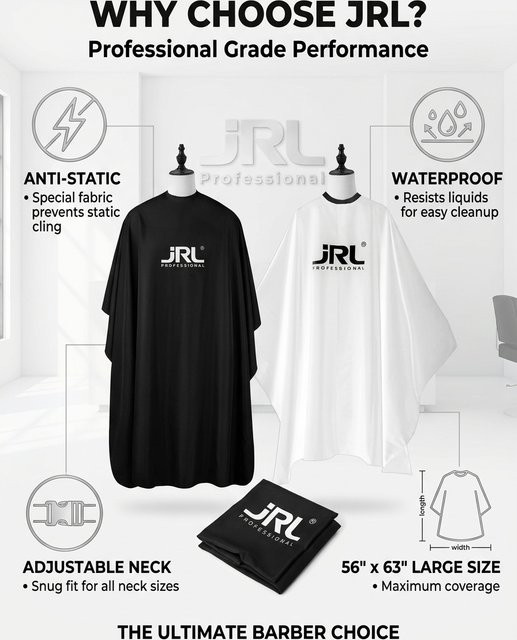 JRL Friseurumhang, wasserdicht, antistatisch, Unisex - Bild 1