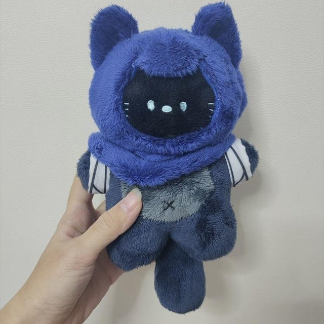 Yiran toy Valorant Omen Katze Plüschtier, 15cm, ab 14 Jahren - Bild 1