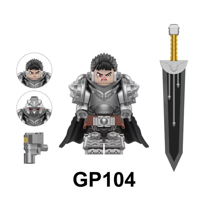 Linyi toy Berserk Guts Minifigur Schwarz - Bild 4