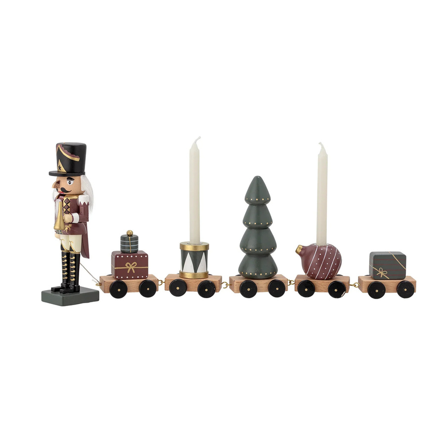 Bloomingville Dekorativer Weihnachtszug Vadim mehrfarbig aus Holz - Bild 1