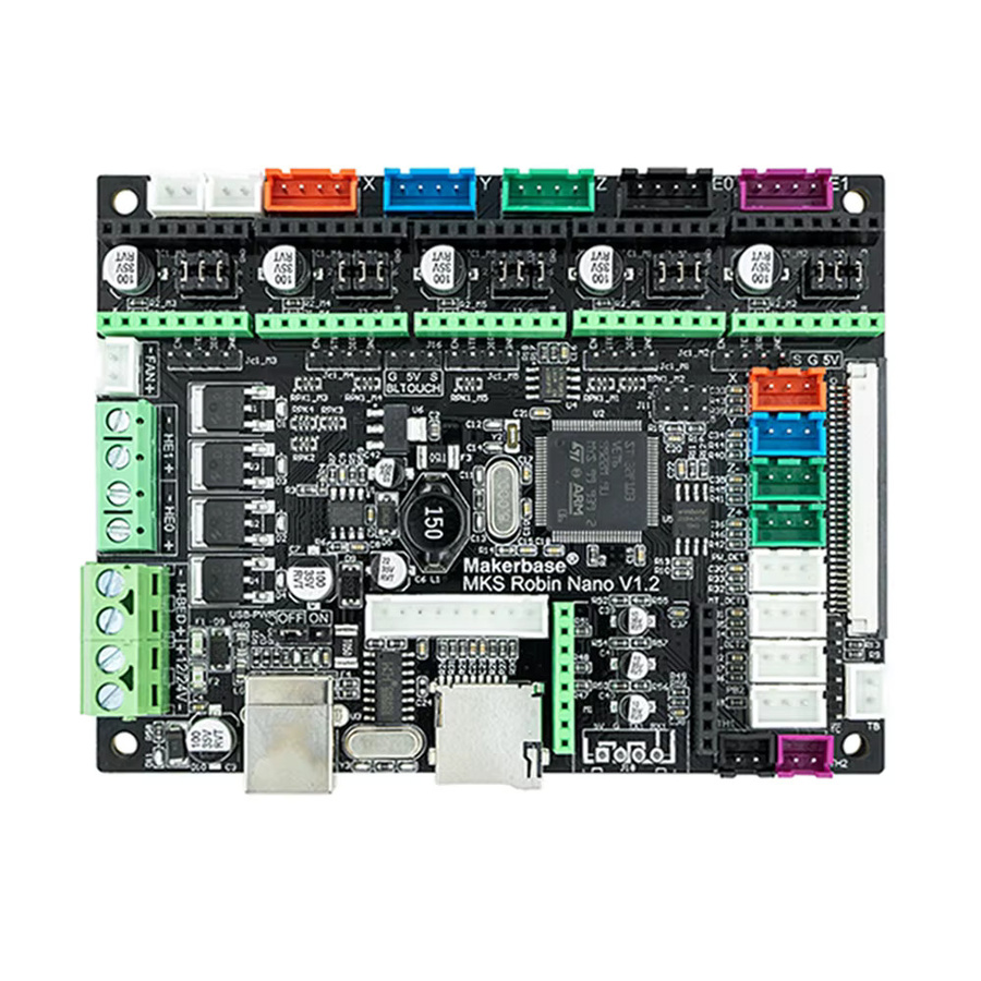 Makerbase MKS Robin Nano V1.2 32Bit 3D-Drucker-Steuerplatine in Schwarz mit Marlin2.0 und TFT 3,5 Zoll Touchscreen Unterstützung - Bild 3