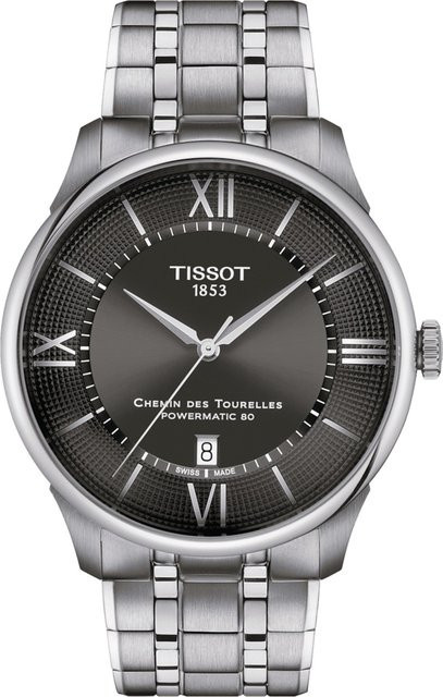 Tissot Armbanduhr Chemin des Tourelles, Automatik, Edelstahl, 42 mm, Herren - Bild 1