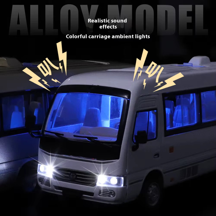 Maisto Busmodell, 1:24, Metall, mit Licht und Sound - Bild 3