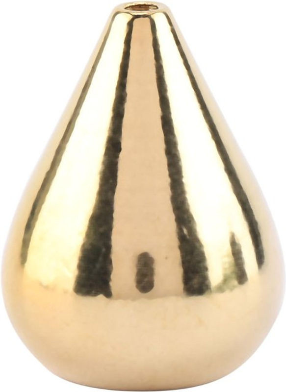 Tooarts Räucherstäbchenhalter in abstrakter Tropfenform aus Messing in Gold - Bild 1