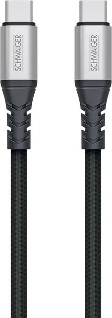 Schwaiger USB-C Sync und Ladekabel Schwarz 1,2 m - Bild 1