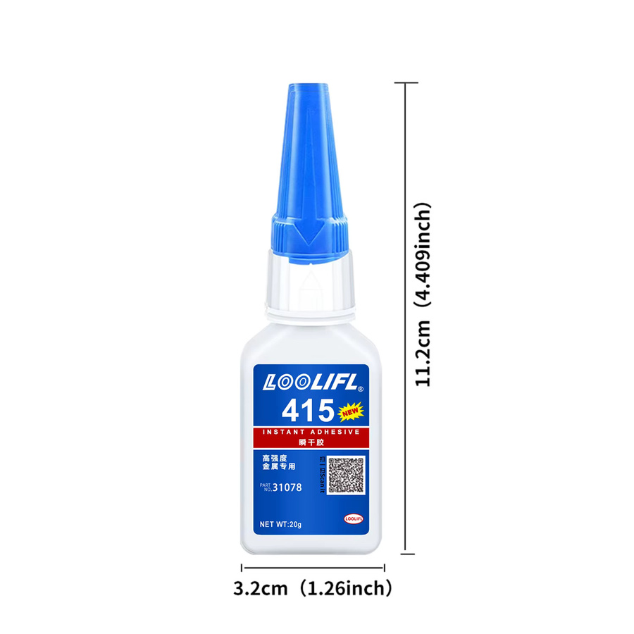 LOOLIFL Sekundenkleber Cyanacrylat Sofortkleber für Kunststoff, Gummi, Metall, Holz und Keramik, 20 ml - Bild 6