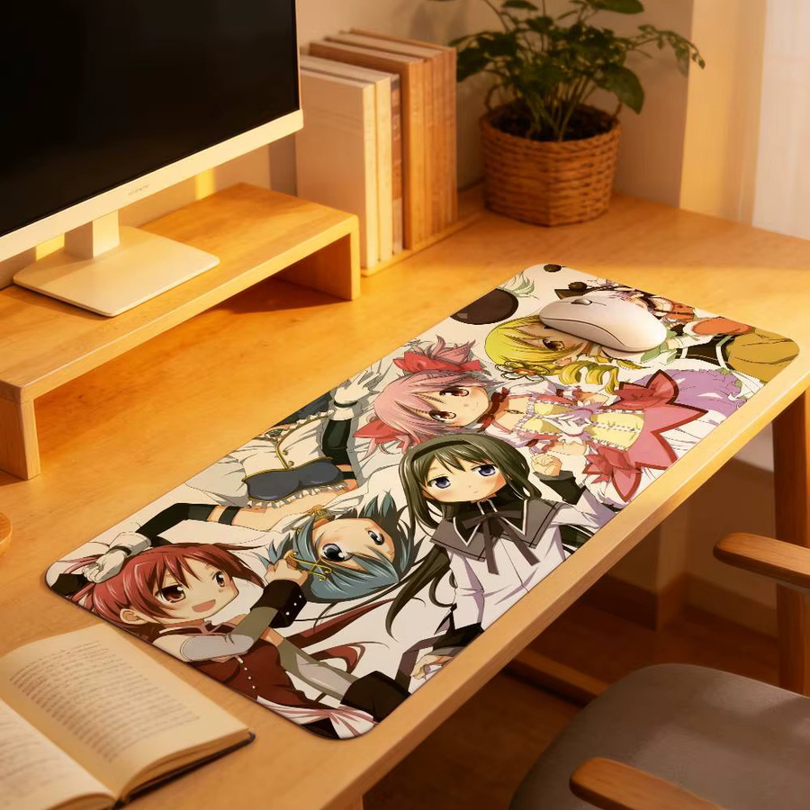Puella Magi Madoka Magica Mauspad Multicolour Schreibtischunterlage für Laptop und Tastatur - Bild 4