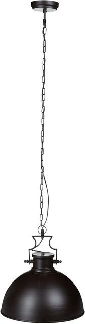 Relaxdays Hängeleuchte aus Metall in Dunkelbraun im Industrial Stil, Glockenform, E27, Höhe: 146 cm, Breite: 40,5 cm, Tiefe: 40,5 cm - Bild 1