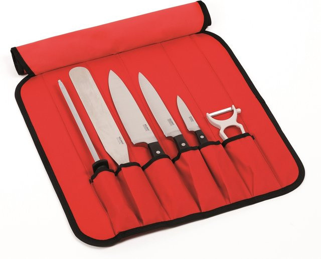 Kelomat Messertasche 6-teilig befüllt in Rot - Bild 1