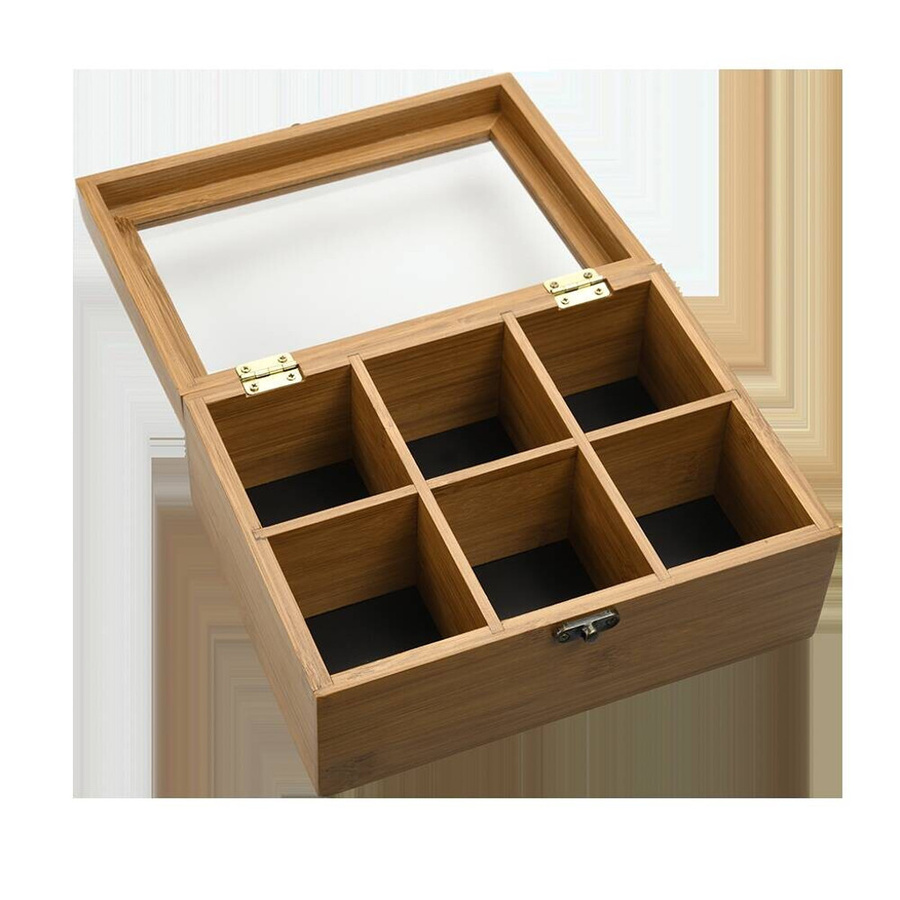 Kesper Teebox aus Bambus in Braun, B/H/L: 16 x 21,8 x 9 cm - Bild 3