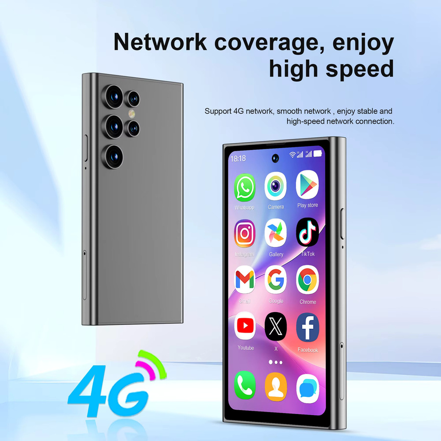 SERVO S27 MINI Smartphone mit 4G LTE, Android 12.0, 3 GB RAM, 64 GB Speicher und 4.0 Zoll Full Screen, Dual SIM, GPS - Bild 2
