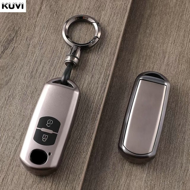 Kuvi TPU Auto Remote Key Case Cover Shell Fob für Mazda 2 3 6 Atenza Axela Demio CX-5 CX3 CX7 CX-9 MX5 in Grau - Bild 1