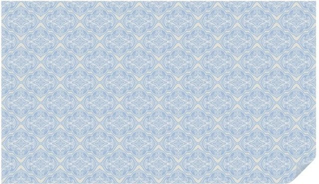Tulup Fensterfolie Blumenschmuck mit Sichtschutz Motiv Blau B: 200 cm, H: 116 cm - Bild 1