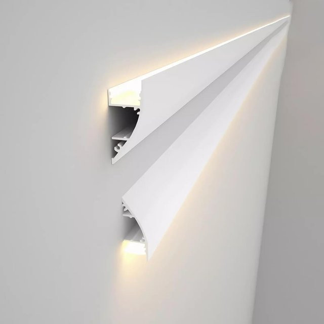 Khelse LED-Aluminiumprofil für Deckenmontage als Up-Down Wall Wash Beleuchtung in Weiß - Bild 1