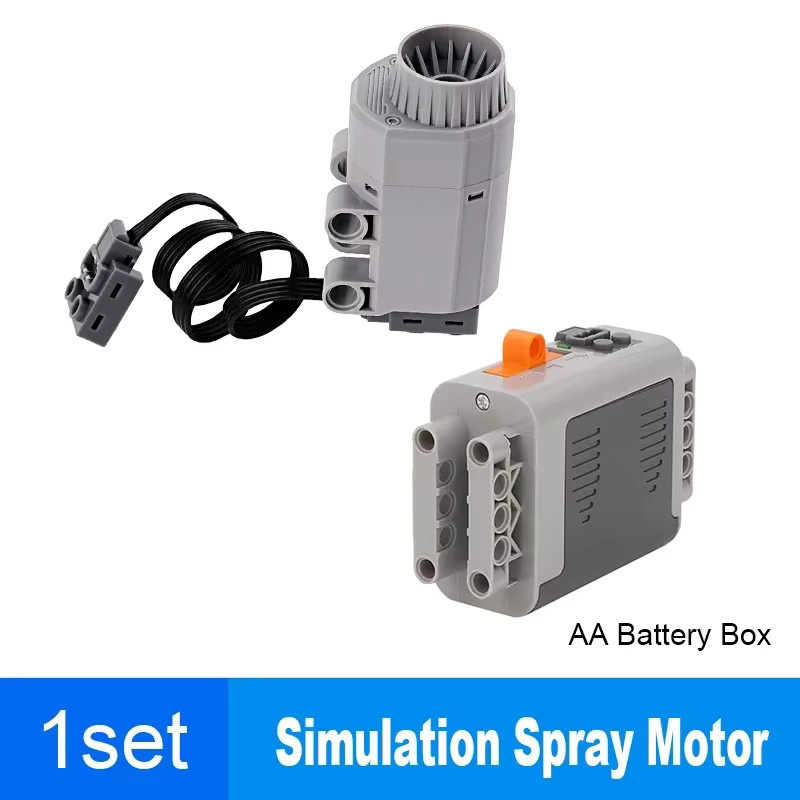 stemedu MOC Smoke Spray Auspuff-Kit – Elektrischer Rauchgenerator für Baustein-Sportwagen in Grau - Bild 3