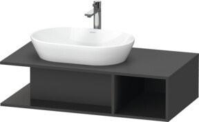 Duravit Waschtischunterschrank D-Neo, wandhängend, grau matt, B/T/H: 100 x 55 x 26 cm - Bild 1