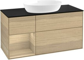V&B Waschtischunterschrank Finion in Eiche, Breite: 120 cm, Tiefe: 50,1 cm, Höhe: 50,1 cm - Bild 1