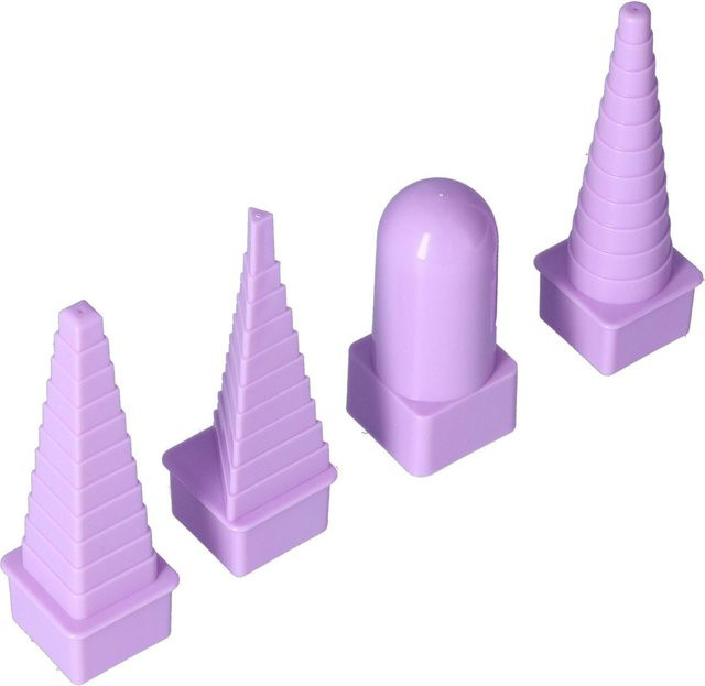 GoolRC Papierquilling-Werkzeug Set aus Kunststoff, 4 verschiedene Arten für DIY Papierbasteln, Pink und Purple - Bild 1