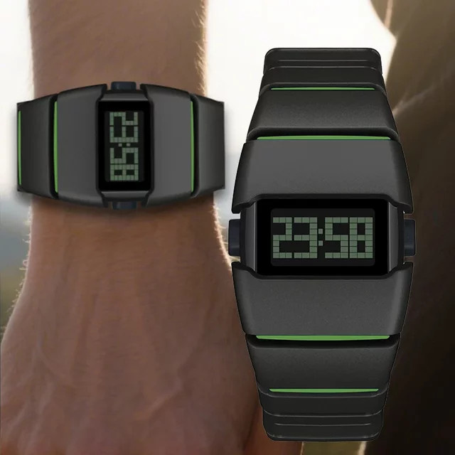 SHIYUNME Digitaluhr, Kunststoff, Schwarz, Unisex - Bild 1