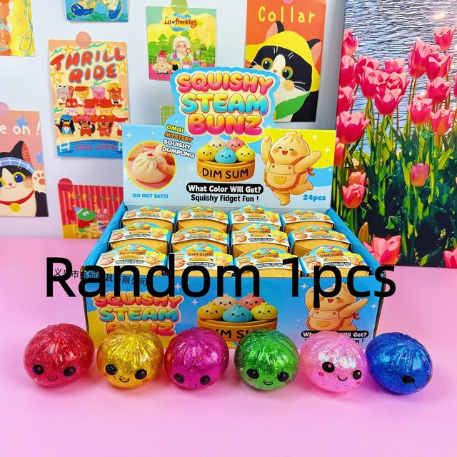 Topmix Mini Squishy Knödel mit Dampfgarer, Quetschspielzeug Set - Bild 1
