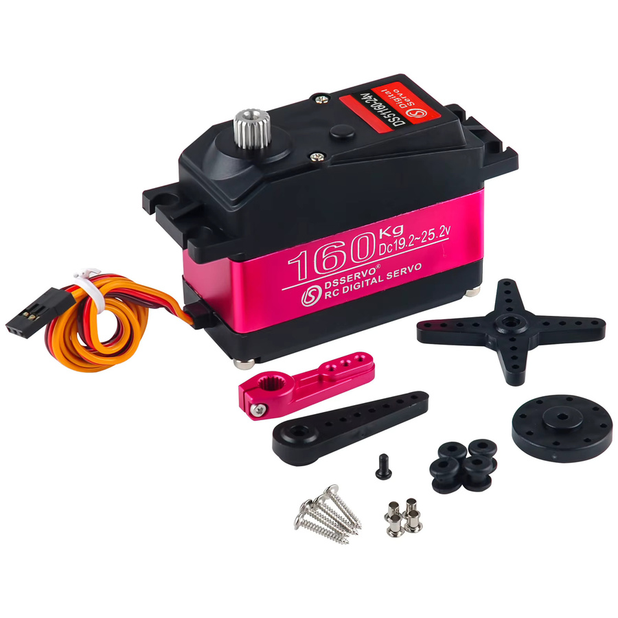 wishiot Digitalservo DS51160, Metallgetriebe, Wasserdicht, 1:5 Maßstab - Bild 2