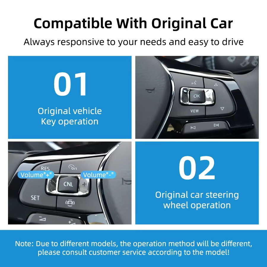 AUTOABC Drahtloser CarPlay und Android Auto Decoder für VW Volkswagen Skoda Octavia A5 Golf7 Polo Passat B8 MIB MIB2 mit Bluetooth und Navigation - Bild 5