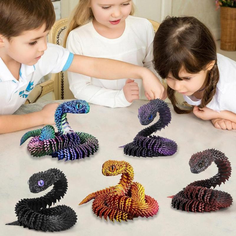 XDR Artikulierbare Schlangenfigur 3D-gedrucktes Fidget-Spielzeug 30cm - Bild 3