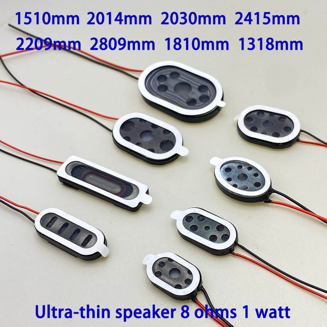 HBXINTAO Mikrolautsprecher für Telefon und Tablet, 8 Ohm, 1 Watt, Schwarz, 1,25-mm-Anschluss - Bild 1