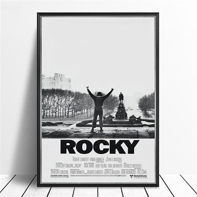Retro Film Leinwandmalerei Ineffable Poster als Wandkunst in Schwarz-Weiß, B/H: 50 x 70 cm, ungerahmt - Bild 1