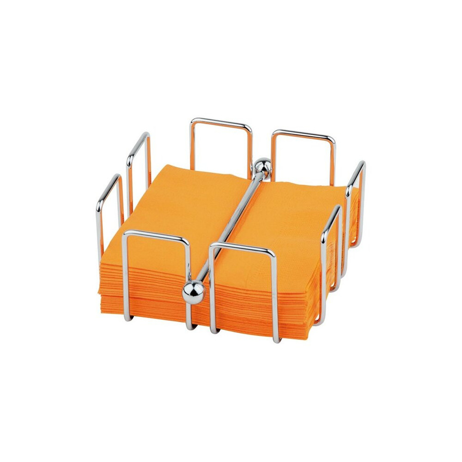 APS Serviettenhalter BAR aus verchromtem Metall, silber, B/T/H: 14 x 14 x 6,5 cm - Bild 1