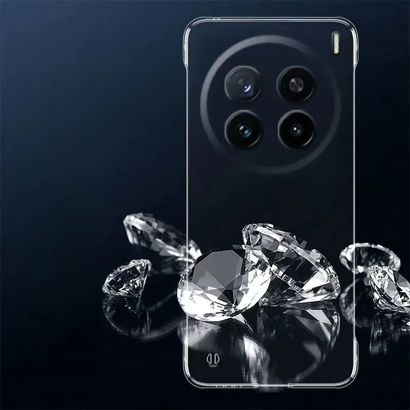 LZWSF Ultradünne transparente Schutzhülle für Vivo X200 Pro, X200 Pro Mini und X200, rahmenlose stoßfeste Hartschale in Klar - Bild 5