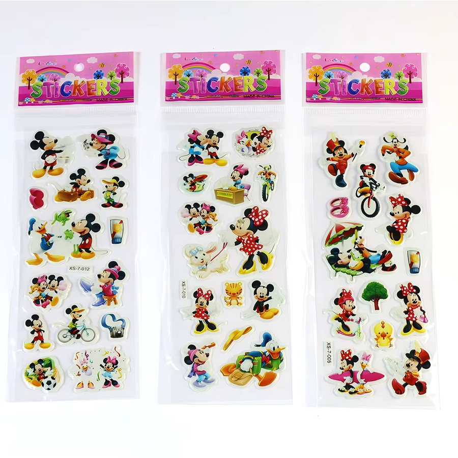 Disney Mickey Mouse Minnie Cartoon Bubble Sticker, 12-teiliges Set - Bild 3