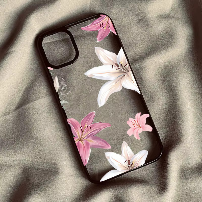 Transparente Handyhülle mit Lilien-Blumenmuster für Samsung Galaxy S26 Ultra, S25 FE, S24, S23, A56, A55, A54, A53, A52, A35, A34, A16, A15 und S21 - Bild 2
