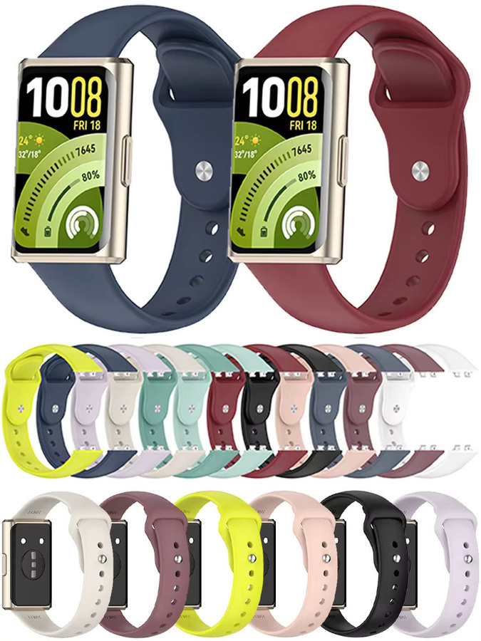 Huawei Uhrenarmband Silikon, Schwarz, Unisex - Bild 3