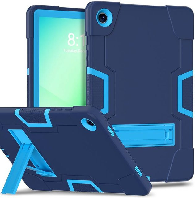 Robuste Schutzhülle für Samsung Galaxy Tab S9 S10 FE Plus, S9 FE, A9 Plus und A11 in Blau mit integriertem Kickstand-Ständer - Bild 1