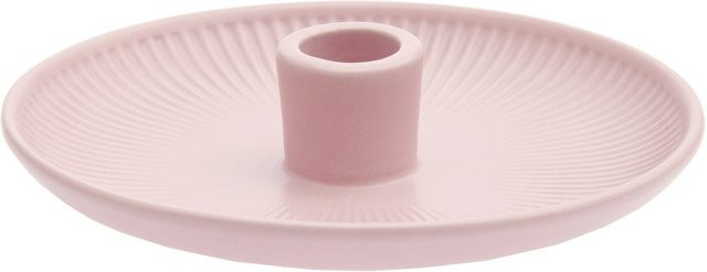 Rico Design Keramikkerzenhalter in Rosa, B/T/H: 15,5 x 15,5 x 3,5 cm - Bild 1